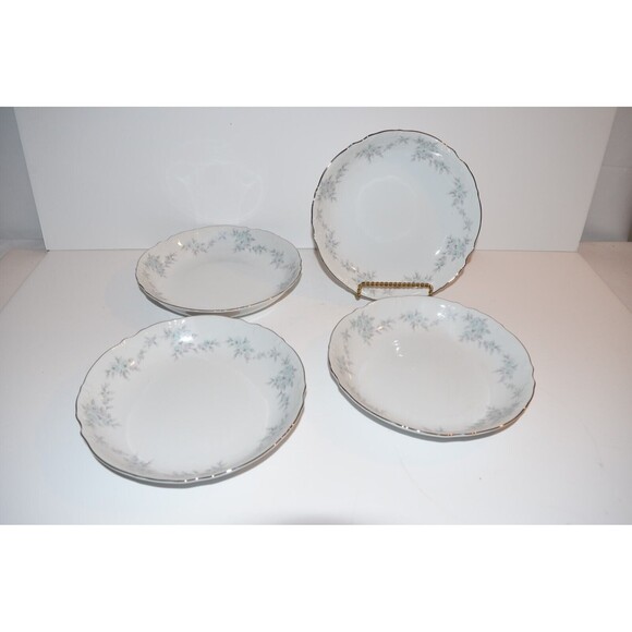 Vtg Mikasa Japan 9289 Barbizon Set Of 4 Soup salad Bowls 7 5/8" Floral - Picture 10 of 10